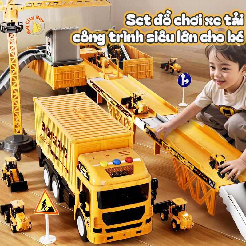 Set Đồ Chơi Xe Tải Công Trình Siêu Lớn Cho Bé Bigcitybuy mô  hình xehơi Toy