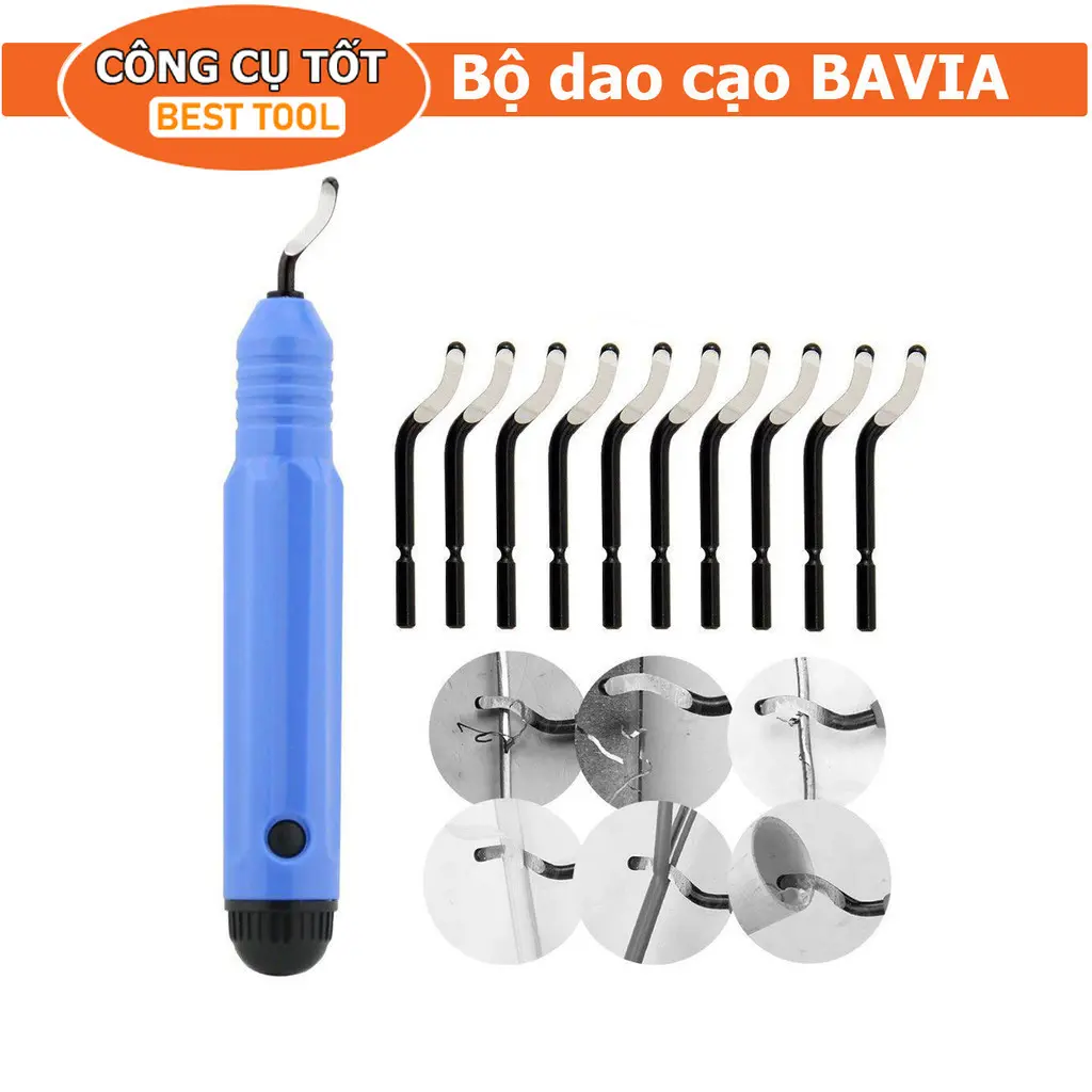 Bộ dao cạo bavia, cạo ba vớ NB1100 TẶNG kèm 10 lưỡi dao dùng để cạo ba vớcho nhôm nhựa gỗ sắt thép mỏng Công Cụ Tốt