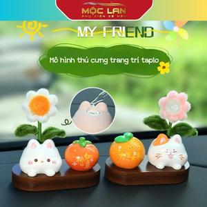 Mô hình Thú Cưng Mini Có Thể Chứa Tinh Dầu Hoặc Bông Hoa Trang Trí Taplo Nội Thất