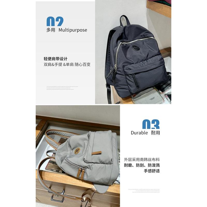 Product Introduction of Large-capacity Oxford Cloth Backpack Female New Style Fashion Canvas Computer Travel Bag Lightweight College Student Scho 5