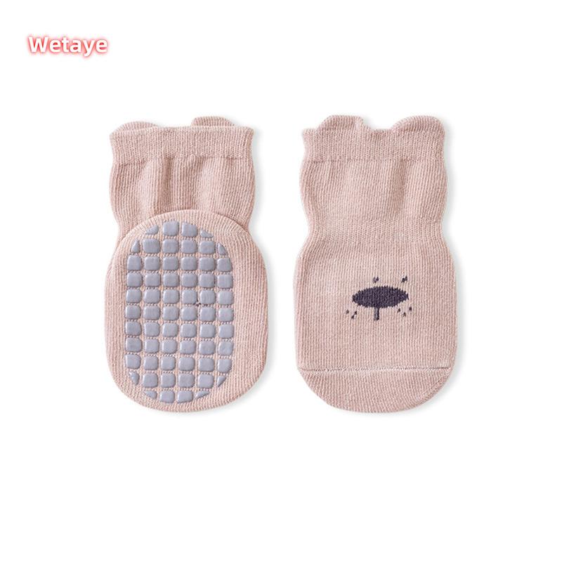 Product Introduction of Boys and girls mid-tube socks Cute cartoon printed cotton socks with gripper Suitable for infants and young children Soft fabric 28
