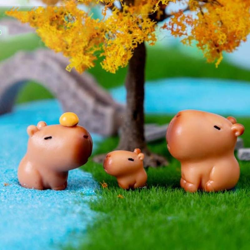 Product Introduction of Home Decoration Animals Capibara Capybara Figure Toys Figure Simulation Simulation Capibara Model Cartoon Model Capybara Animals Figures Desk Decor 9