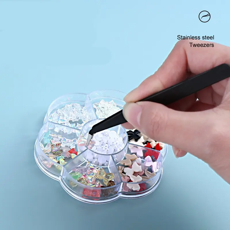 Pinset Tweezer - Makaron -  Bengkok Lurus - Penjepit Sticker - Kerajinan DIY - MultiFungsi 3