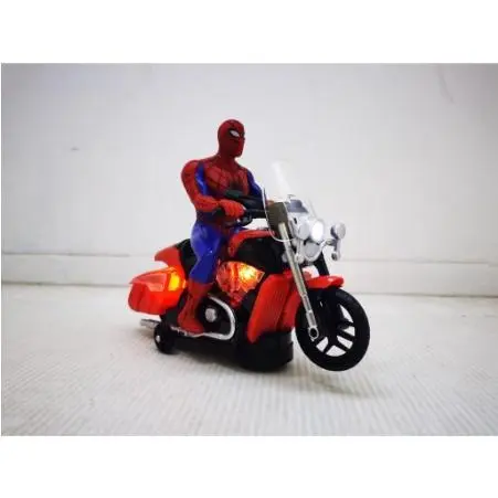 NEW PROMO MAINAN ANAK SPIDERMAN ULTIMATE MOTORCYCLE MAINAN SPIDERMAN MOTOR MAINAN EDUKASI LAKI-LAKI BRO 1424 Toy