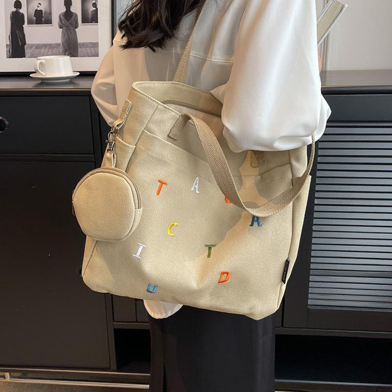 Product Introduction of Túi tote nữ vải Hình Chữ Nhật Bag Đeo Vai Chữ Nhật vải canvas phong cách unisex phom to FoutT-THEU01 12