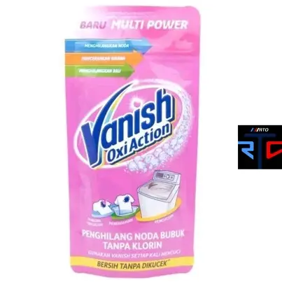 Vanish Pink Multi Power 105g Pouch - Penghilang Noda & Kuman Pakaian Putih Buah 0