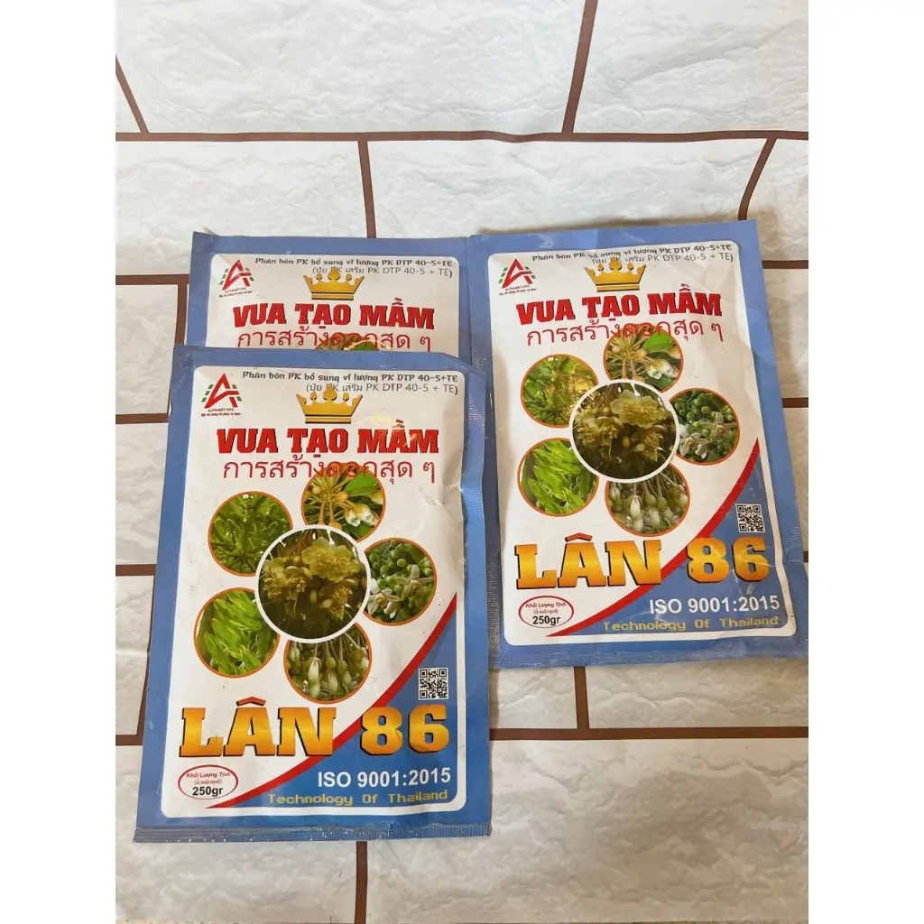 Lân 86 Vua Tạo Mầm công nghệ Thailan 1 gói/1 phuy 200 lít nước
