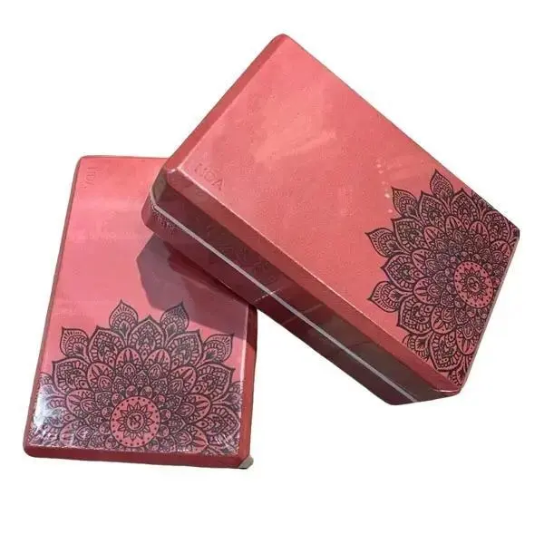 Gạch Tập Yoga In Hoa ADN 320g  Chất Liệu EVA An Toàn Giúp Duy Trì Thăng Bằng và Ổn Định Tốt Khi Tập Luyện