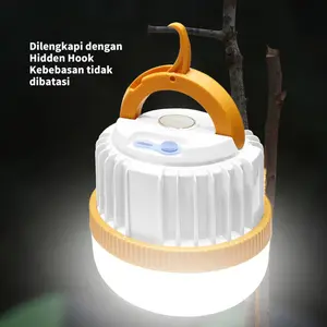 Lampu Camping LED Rechargeable 1000LM, Lampu Tenda Portable Magnetic 360°, Lampu Darurat Outdoor 3W, Lampu Piknik Multifungsi, Lampu Magnet Isi Ulang, Lampu Outdoor 360 Derajat, Lampu Silang Multifungsi, Lampu Survival Kualitas Terbaik