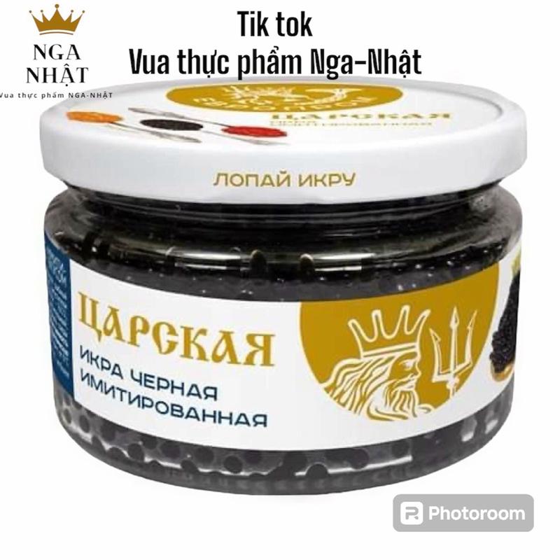 Trứng Cá Đỏ Đen nga nhập khẩu thực phẩm đóng lọ 220g Ăn Vặt Cay