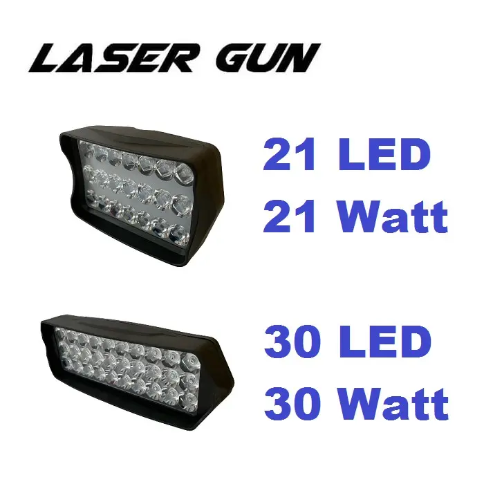 Car Light LED Bar Tembak Sorot Laser Gun Lampu CREE Mobil Motor Lasergun 21 30 Titik Mata 21Watt 21 30 Watt 21W 30Watt 0