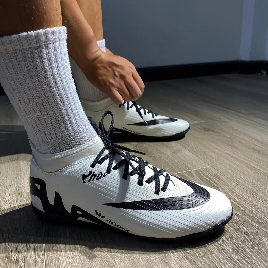 Giày đá banh Va Po VN HPSoccer 15 Pro Trà Sữa cổ lửng hỗ trợ cổ chân, bảo hành 2 tháng, đế airzom êm ái bám sân tốt, hỗ trợ khâu FULL đế giầy  đá  banh  vapor 15