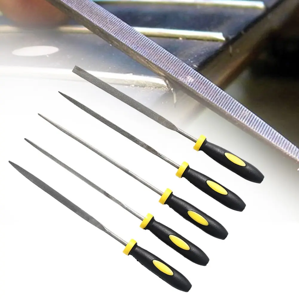 ✨Spot goods✨5Pcs Guitar Fingerboard File Nut Saddle Slot Grinding File Repair Luthier Tools