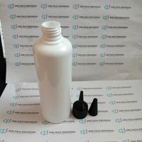 Gambar [PAKET 10 PCS] Botol PET 250ml tutup kerucut hitam body putih/botol tinta 250ml dari difapackindonesia Kab. Sidoarjo 4 Tokopedia