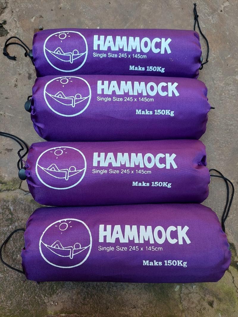 Product Introduction of HAMMOCK MATAHARI GOLD OUTDOOR ADVENTURE SIZE 245X145CM +2PCS TALI HAMMOCK Camping Gantung 3
