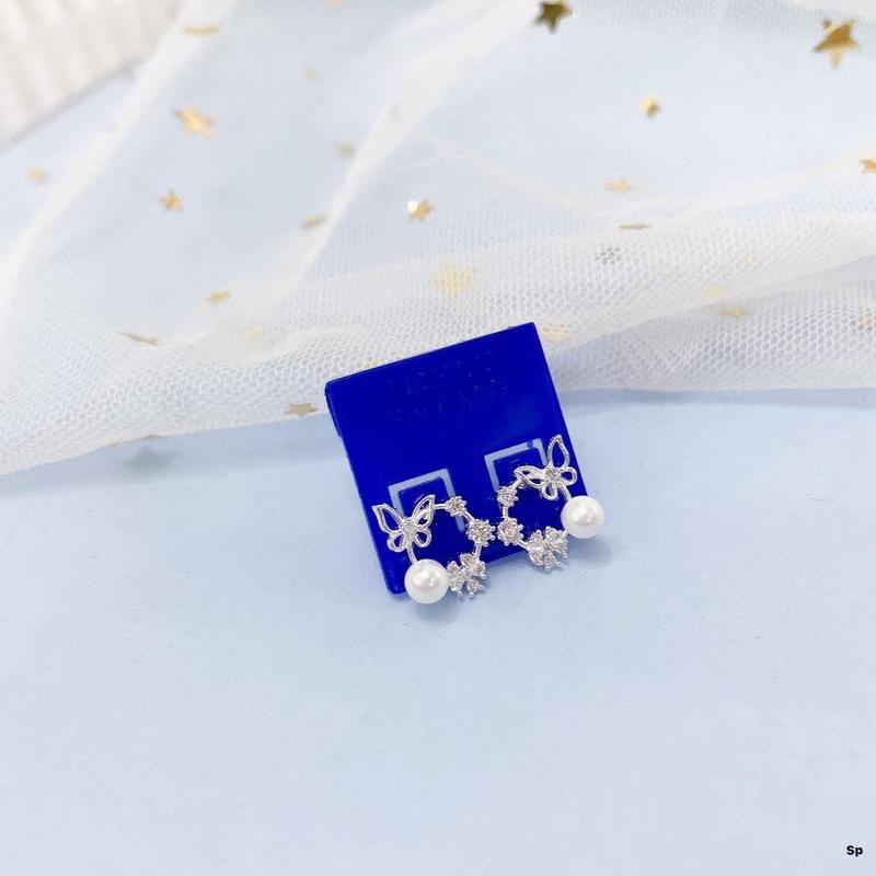 Bông Tai Nụ Hồ Điệp Tiểu Thư Nhẹ Nhàng Nhỏ Xinh Giá Rẻ Women Nữ 0