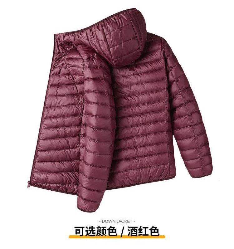 Product Introduction of Áo áo Phao Nhẹ, Quần Áo, Ngoại Cỡ, Dành Cho Nam Và Nữ, Cùng Phong Cách, Thích Hợp Cho Nam Béo 115,00kg, Áo Khoác Mùa Đông Ấm Áp Có Mũ Trùm Đầu Dáng Rộng, Bán Chạy Năm 2025 Menswear Jacket 7