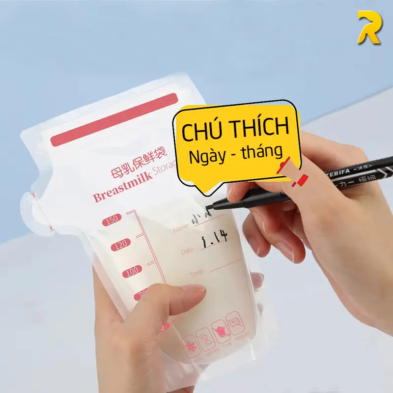 Túi Trữ Sữa 250ml, 150ml, Túi Đựng Sữa Mẹ, Túi Zip Đựng Và Bảo Quản Sữa 6