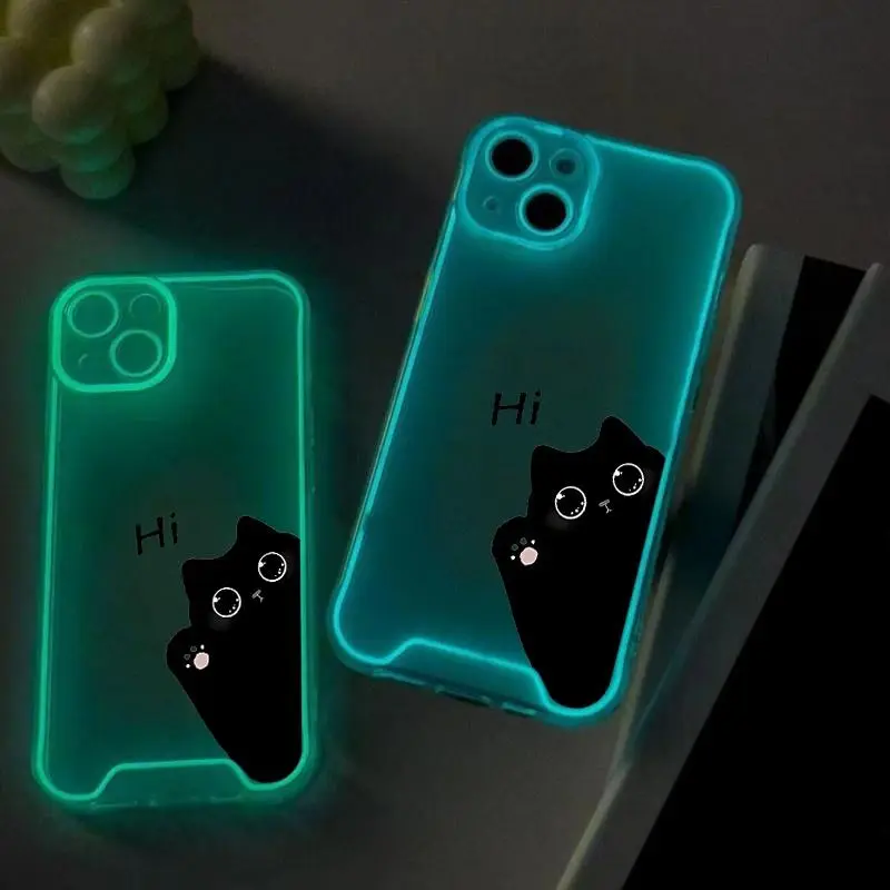 Glow in The Dark Phone Case, Anti-drop Phone Protective Cover, Phone Accessories Compatible with iPhone 16 15 14 13 12 11 8 7 X XS XR Plus Pro Pro Max SE MINI Series 1