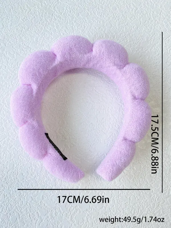 Cute Geometric Design Pink Hair Hoop, Casual Versatile Sponge Fabric Hair Hoop for Women & Girls Hairstyle Ideas, Daily Use As Valentine's Day Gifts, Hair Accessories, Puffy Headband 8