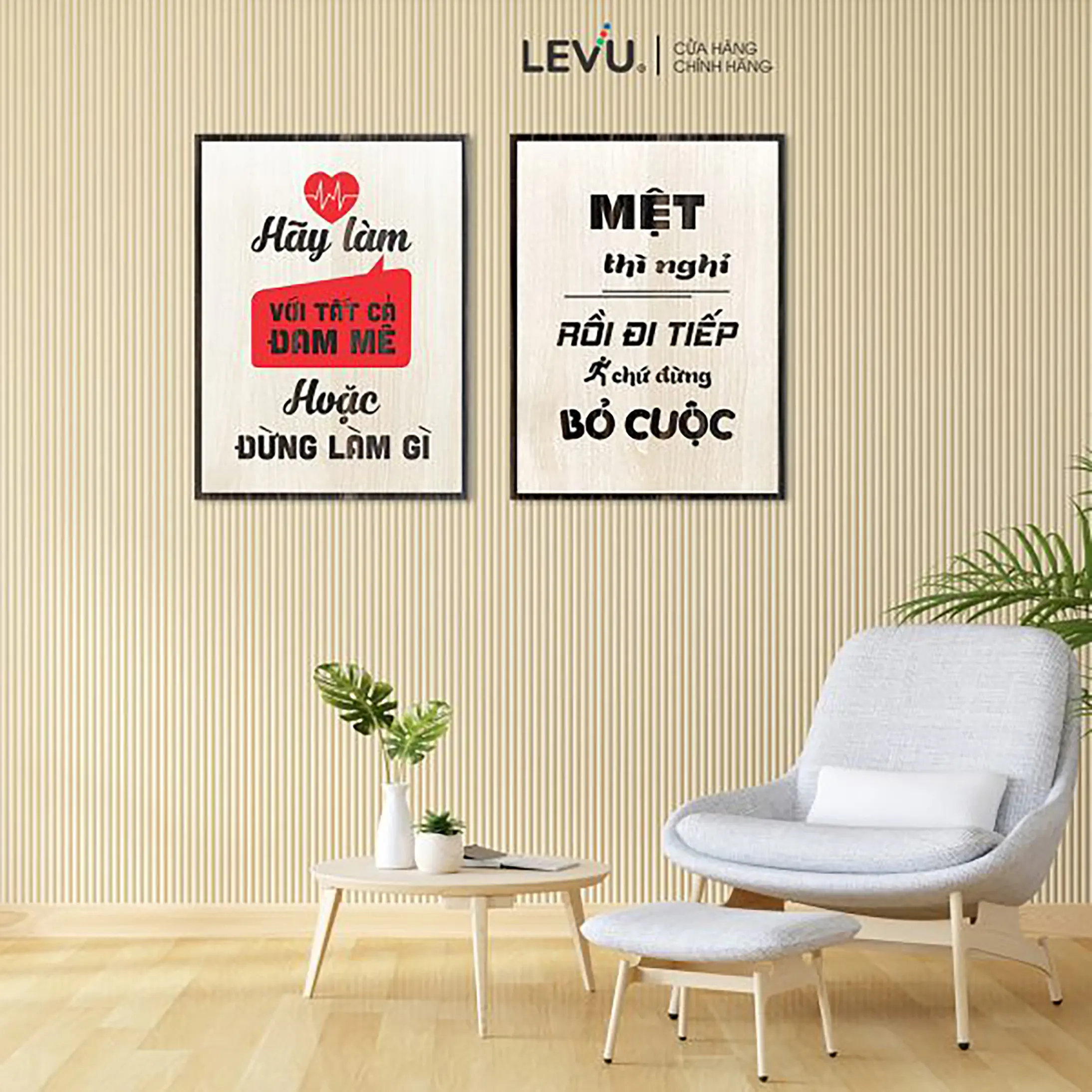 Tranh Decor trang trí tạo động lực kích thước lớn 40x55cm Treo Tường