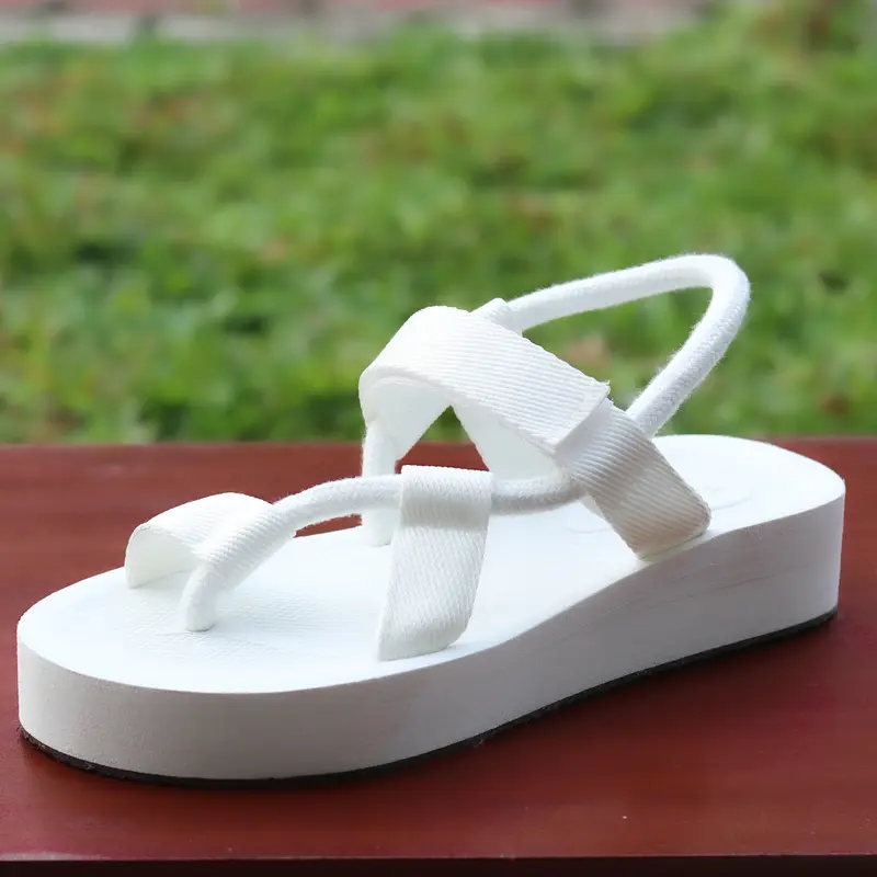Sandal Wedges Wanita 4.3cm Sendal Cewek Sol Karet Model Keren RQ21 7