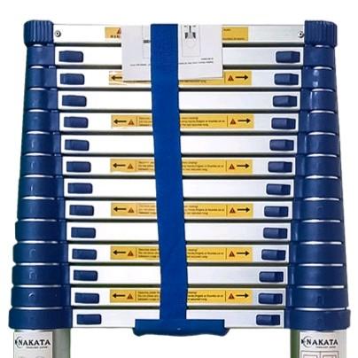 Thang rút nhôm 5m4 đai xanh ,Thang rút điện lực công trình, ống liền khối Nakata - Thang rút đơn - Bao giao gấp TPHCM 1-2H