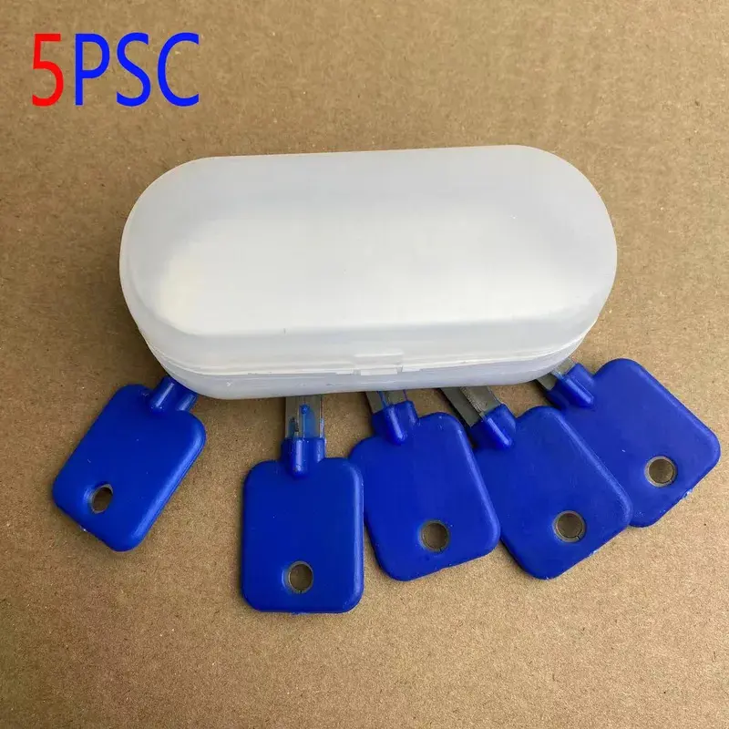 Tay Cầm Màu Xanh Dương, Khóa Chéo GOSO, Con Lăn Cửa, Chìa Khóa Thông Thường, Chìa Khóa Cửa Ô Tô, Chìa Khóa Chính, Dụng Cụ Thợ Khóa, Bộ 5 Cái / Lô, 2024