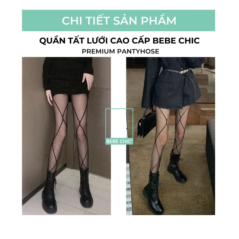 Quần Tất Lưới Cao Cấp Kẻ Ô Co Giãn Tốt QT05 2