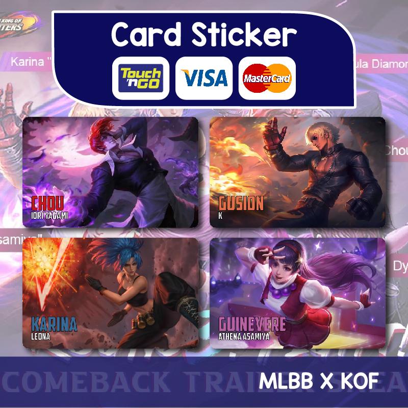 MLBB x KOF - TOUCH N GO CARD / ATM CARD STICKER COVER - TikTok Shop ...