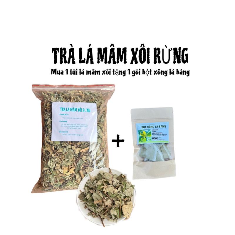 Trà lá mâm xôi rừng khô sấy tặng tra lá bàng Tea Chè Nước Trà