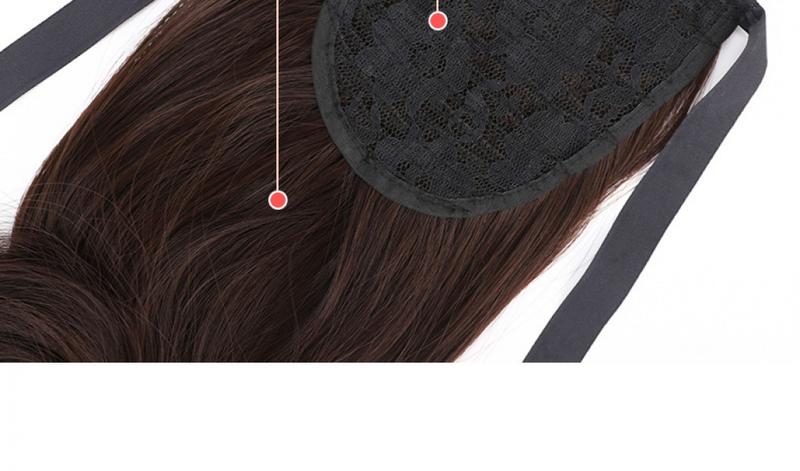 Product Introduction of Women's wig wi rope, ponytail extensions, leng, H, straight, invisible, naturalist 8