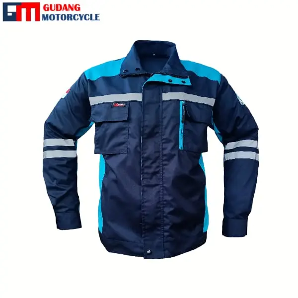 Wearpack Safety/Wearpack Modist Premium/Baju bengkel,Seragam Proyek Semi Jaket Navy Biru