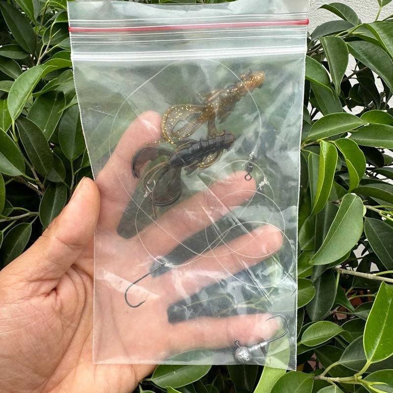 thẻo chì chạy với tôm siêu  nổi lụm cá nhát,cá bể chuyên câu lure( lưỡi siêu bén )và thẻo đôi 2 tầng 6
