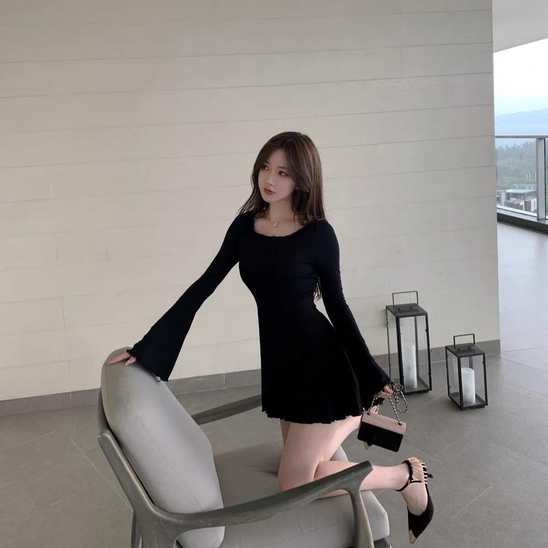 Đầm Nữ Dáng Xoè, Tay Dài Viền Bèo - Tharo Clothing [DAM00011] 7