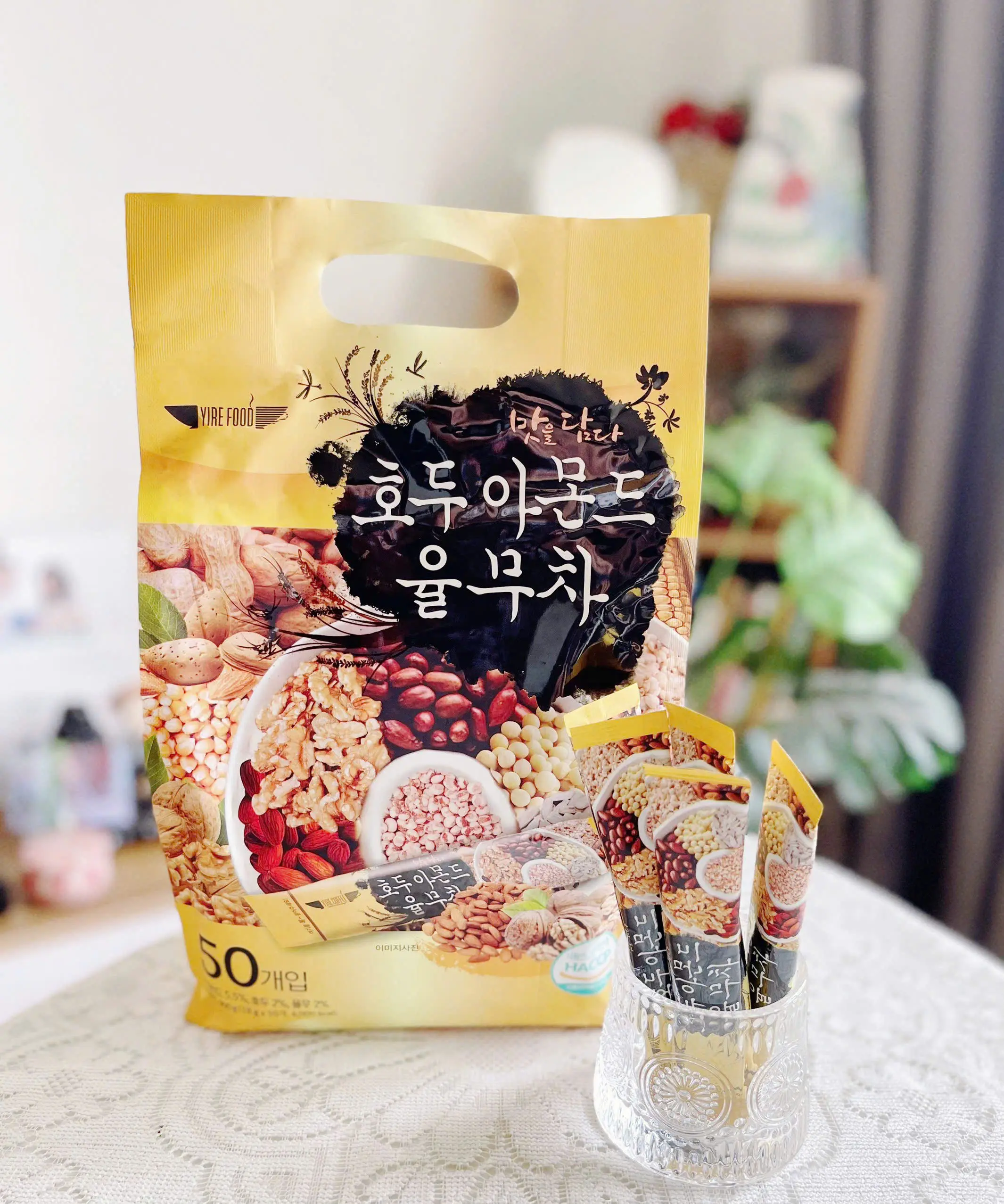 Bột ngũ cốc Hàn Quốc YIRE FOOD Loại túi + Hộp Thức Ăn