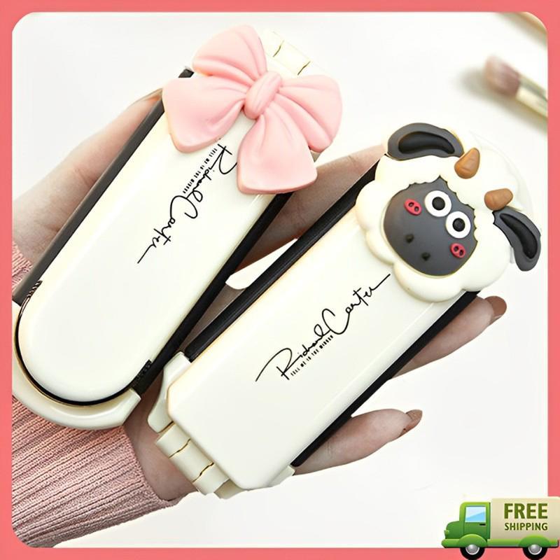 Lược gấp gọn kèm gương có thể tháo rời tiện lợi - Nhiều hình theo xu hướng hot trend 2024