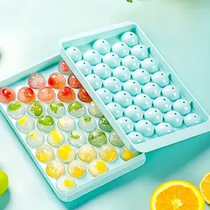 Cetakan Es Mini Bulat 33 Slot Bola, PP Plastik - BUM Jelly Cream Kitchenware