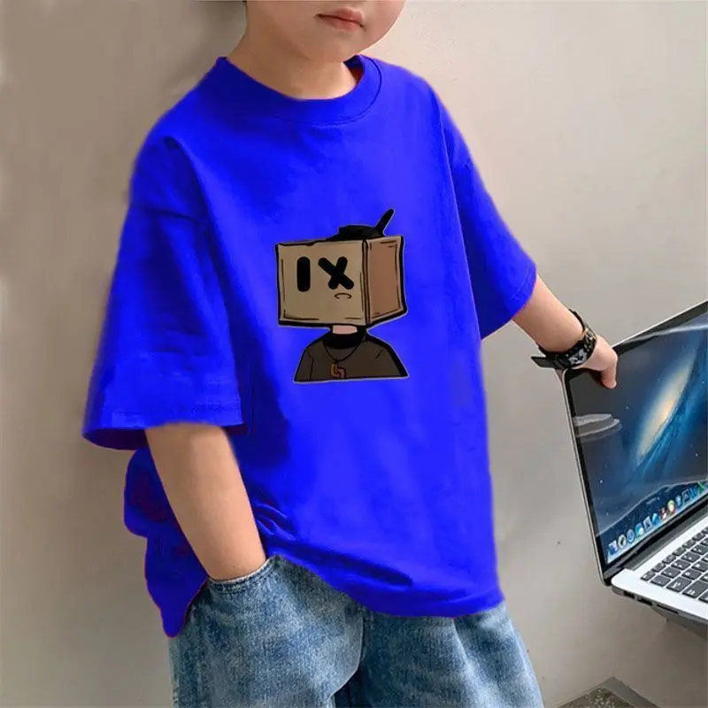 Áo Thun Mùa Hè Dáng Rộng Mới Sành Điệu Cho Bé Trai, Áo Thun ngắn Tay Hợp Xu hướng Cho Bé Trai Lớn, Dễ Phối Đồ Thời Trang Đường Phố, 2025 7