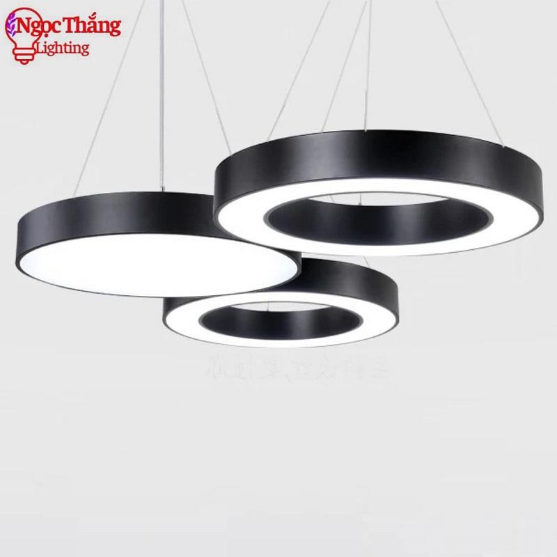 Đèn thả trần văn phòng 60cm hình học hình lục giác hình tròn hình vuông tam giác ánh sáng trắng 220V MS01 Ngọc Thắng 5