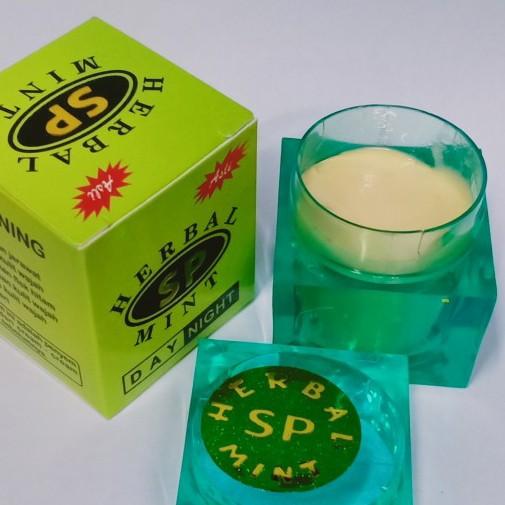 [ 12pcs ] Cream SP HERBAL MINT Whitening Cream Siang & Malam 4