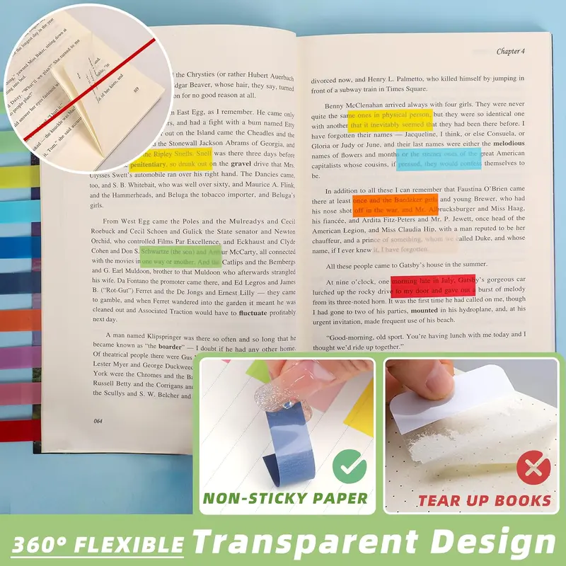 Colorful Index Sticky Note, 100pcs/set Portable Self Adhesive Index Sticky Note, Office Stationery & Supplies for Home School Office, Teenage Girl Gifts, Adhesive Stickers, Sticky Labels 7