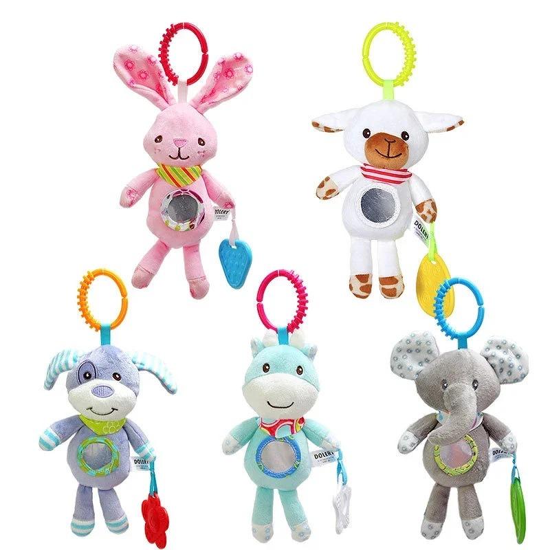 Product Introduction of Baby Sensory Hanging Rattles Soft Learning Toy Plush Animals Stroller Infant Car Bed Crib with Teether for Bebe Babies Toddlers 12