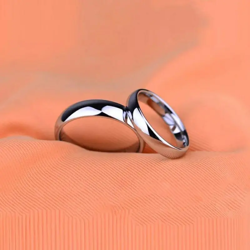 Cincin Titanium Wanita Pria Anti Karat Asli Tidak Luntur Cincin Couple TitaniumStainlee Steel Terbaru Hitam Rings cincin jari kaki wanita