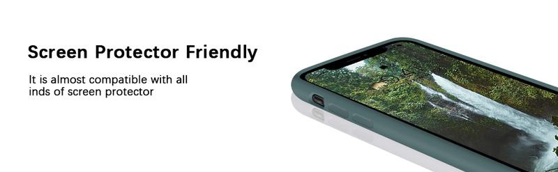 Product Introduction of Sarung iPhone XR, Sarung Bampar Pelindung Seluruh Badan, Getah Silikon Cecair Lembut Premium, Perlindungan Jatuh Gred Tentera, Sarung untuk iPhone XR 6.1 inci, Warna Hijau Pine 1
