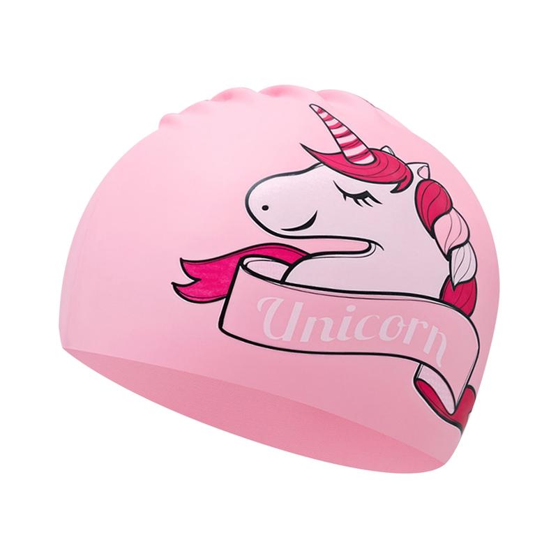 Product Introduction of Children's Swimming Cap Boys And Girls Long Hair Waterproof Head Training Professional Swimming Cap Silicone Cap 4