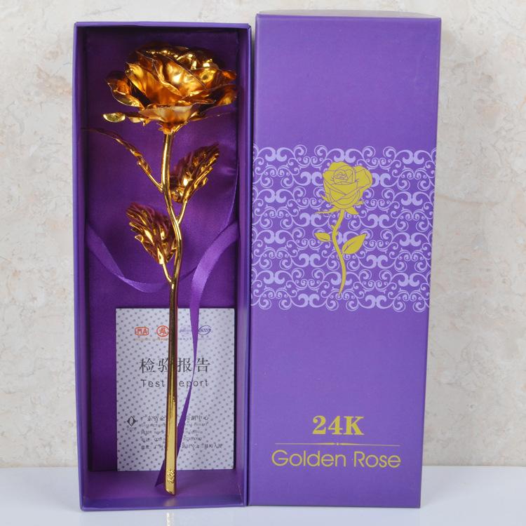 Product Introduction of gold dipped roses Mother's Day Present Small Gift Gold-Foil Roses Valentine's Day Gift Flower Artificial/Fake Flower Dried Flower Factory Wholesale 18