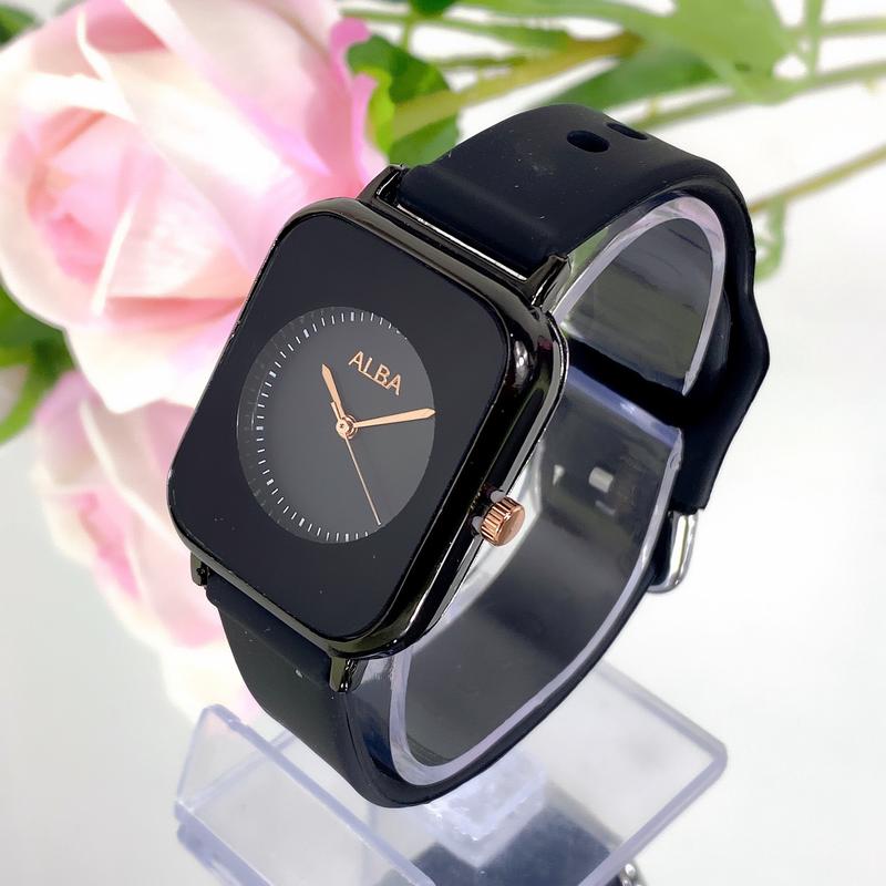 Product Introduction of Jam Tangan Wanita Alba Tali Karet Rubber Korean Fashion 7