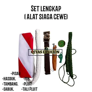 set alat Pramuka siaga anak perempuan tanpa topi Fashion