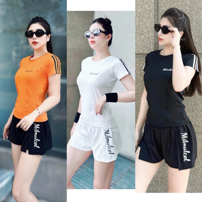 BỘ THỂ THAO QUẦN GIÓ ÁO THUN, QUẦN 2 LỚP ,TẬP ZUMBA GYM ZUMBA AEROBIC,CHẠY BỘ CẦU LÔNG PICKLEBALL